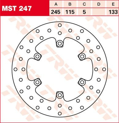 Bremsscheibe starr MST247