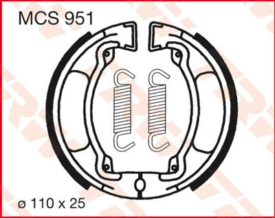 Bremsbacken MCS951