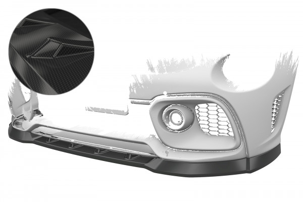 Cup-Spoilerlippe mit ABE passend für Fiat 500 Abarth 595