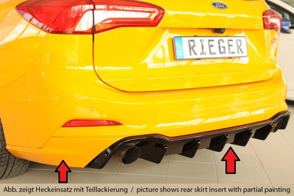 Rieger Heckeinsatz passend für Ford Focus 4 ST (DEH) 5-türig Turnier ab Facelift 04/2022