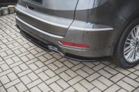 Heck Ansatz Flaps Diffusor Für Ford S-Max Vignale Mk2 Facelift Schwarz Hochglanz
