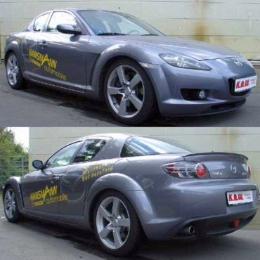 K.A.W. Tieferlegungsfedern für Mazda RX 8 SE ab 10/2003 bis 06/2012