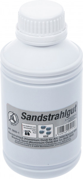 Sandstrahlgut Aluminiumoxid Korund 60# 850 g