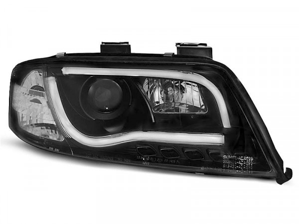 Scheinwerfer Röhrenlicht DRL schwarz passend für Audi A6 06.01-05.04