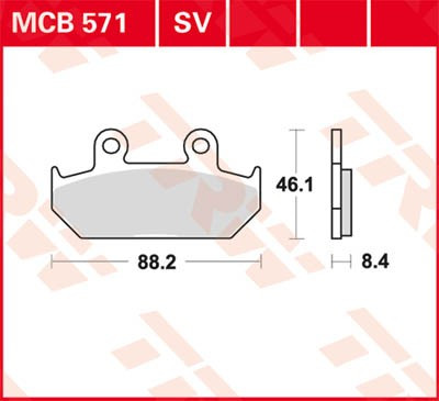 Scheibenbremsbeläge MCB571SV