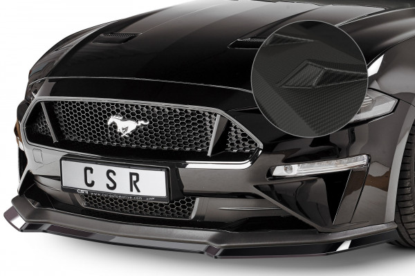 Cup-Spoilerlippe mit ABE für Ford Mustang VI CSL452-M Carbon Look Matt