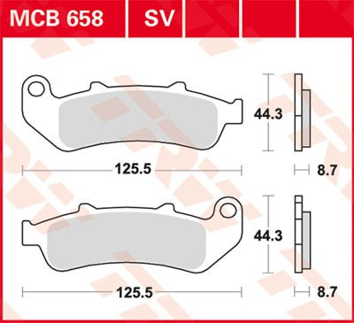 Scheibenbremsbeläge MCB658