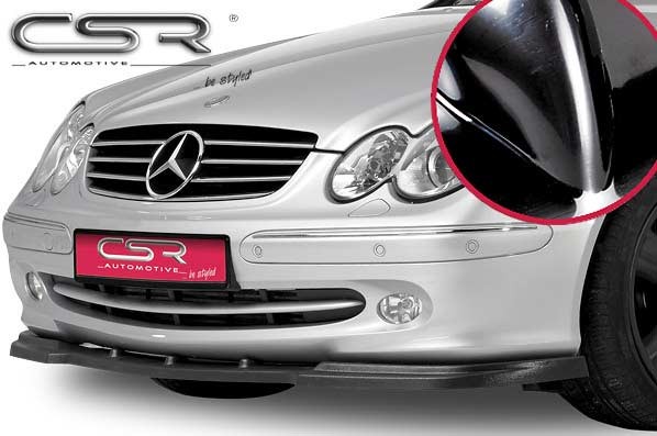 Cup-Spoilerlippe glänzend mit ABE für Mercedes CLK W209 Glossy Schwarz CSL070-G