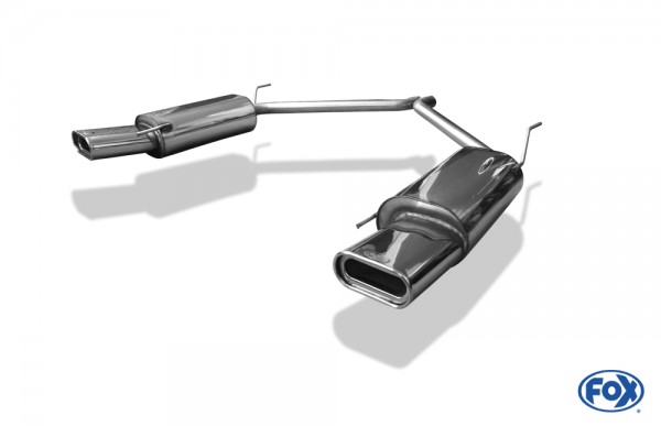 VW Bus T4 Endschalldämpfer rechts/links einflutig - 160x80 Typ 53 rechts/links