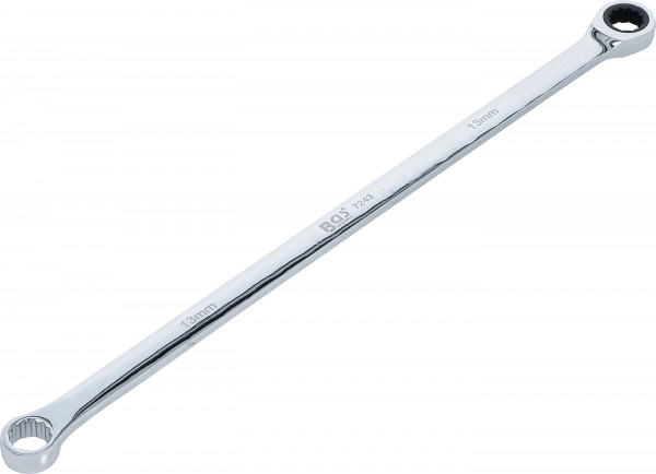 Ratschenring- und Ringschlüssel extra lang SW 13 mm