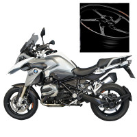 OZ Piega Umbausatz 17" passend für BMW R1200GS Schwarz inkl. alpha Racing Bremsscheiben OZ Piega Umbausatz 17" passend für BMW R1200GS Schwarz inkl. alpha Racing Bremsscheiben