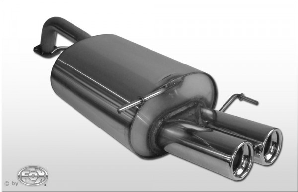 FOX Endschalldämpfer 2x80 Typ 13 passend für Daewoo Lacetti