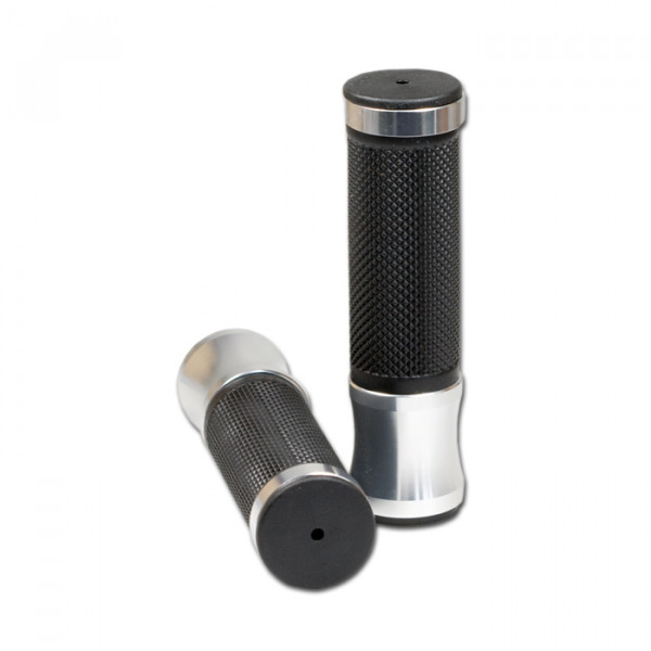 Griffgummi Nice 22mm Alu/Gummi silber geschlossen