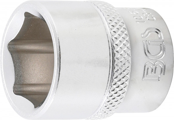 BGS Steckschlüssel-Einsatz Sechskant 18 mm mit Innenvierkant-Antrieb 10 mm (3/8")