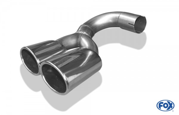 FOX Endrohr passend für Mercedes G-Klasse 350d 463 – Edelstahl 2x115x85 Typ 38