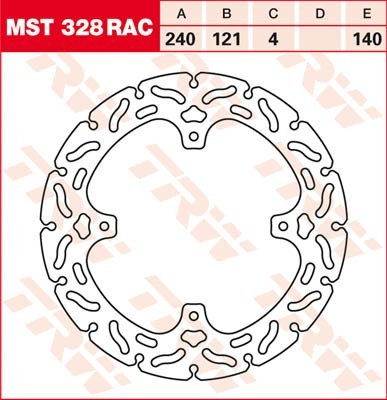 Bremsscheibe starr MST328RAC