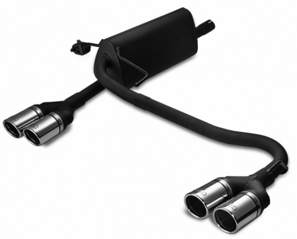 Ulter Sportauspuff passend für Opel Astra H Combi 2004-2009 4 Duplex Endrohre rund Ø70