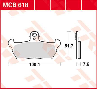 Scheibenbremsbeläge MCB618