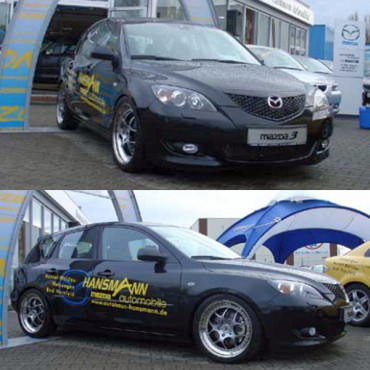 K.A.W. PlusKit Sportfahrwerk für Mazda 3 BK ab 10/2003 bis 06/2009