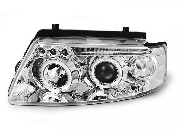 Scheinwerfer Angel Eyes chrom passend für VW Passat B5 3b 11.96-08.00