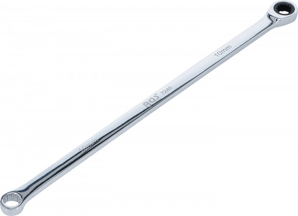Ratschenring- und Ringschlüssel 10 mm extra lang