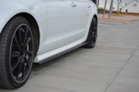 Seitenschweller Ansatz Für Audi A6 C7 S-line/ S6 C7 Facelift Schwarz Hochglanz