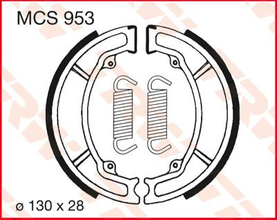 Bremsbacken MCS953