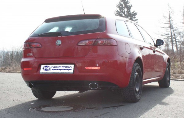 FOX Endschalldämpfer passend für Alfa Romeo 159 / 159 Sportwagon rechts/links 115x85 Typ 38
