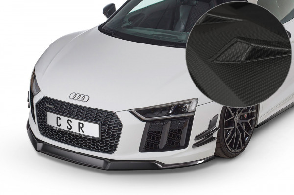 Cup-Spoilerlippe mit ABE für Audi R8 (Typ 4S) CSL451-M Carbon Look Matt