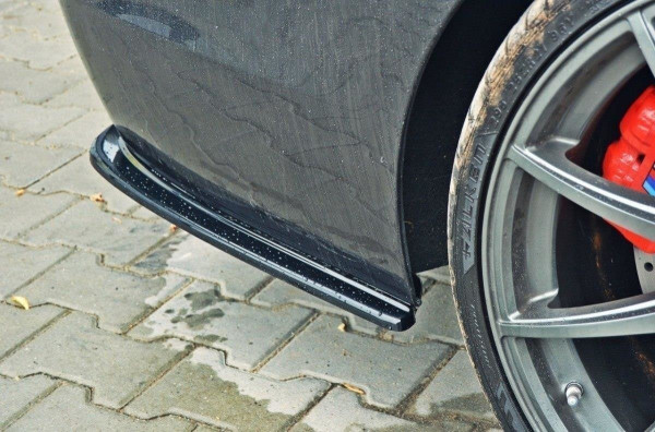 Heck Ansatz Flaps Diffusor Für BMW 5er F11 M Paket (mit Zwei Doppel Endstücken) Schwarz Hochglanz