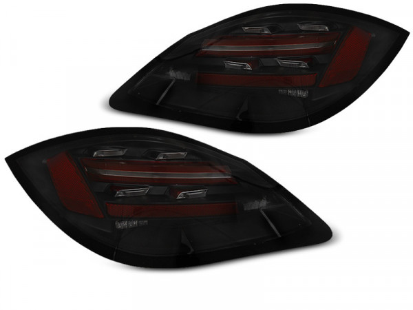 LED BAR Rücklichter Black getönt dynamische Blinker passend für Porsche Boxster / Cayman 987 09-12
