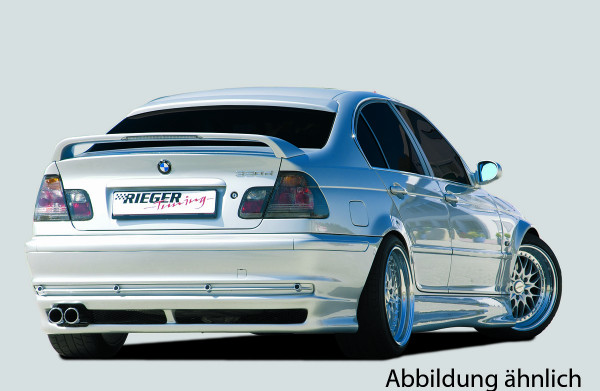 Rieger Heckscheibenblende carbon look für BMW 3er E46 Lim. 02.02- (ab Facelift)