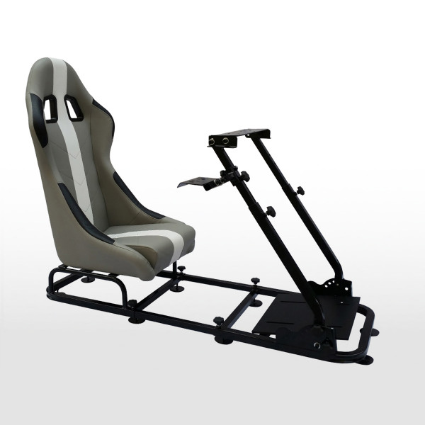 FK Gamesitz Spielsitz Rennsimulator eGaming Seats Interlagos grau/weiß