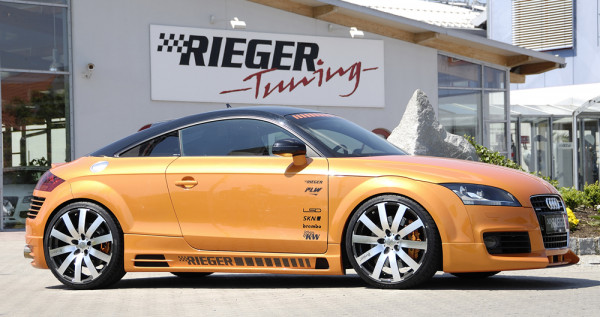 Rieger Seitenschweller rechts matt schwarz für Audi TT (8J) Coupé 09.06-