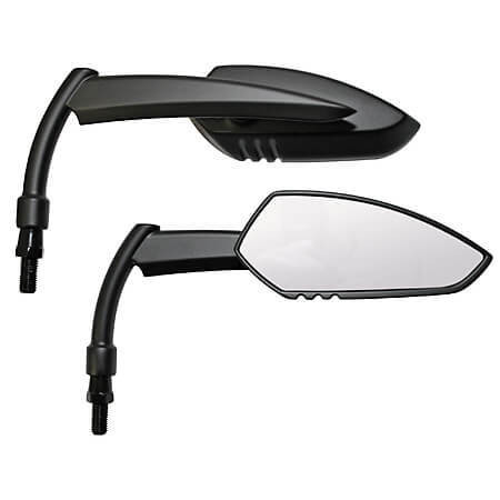 Custom Spiegel KNIFE Aluminium Paar