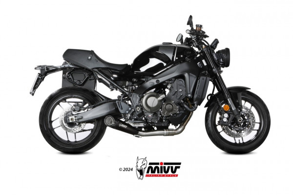 MIVV X-M5 Edelstahl Schwarz Auspuff passend für Yamaha XSR 900 / XSR 900 GP 22-25