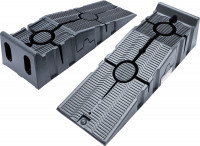 Auffahrrampen-Satz Kunststoff extra hoch 2-tlg. Auffahrrampen-Satz Kunststoff extra hoch 2-tlg.