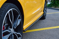 Seitenschweller Ansatz Für Audi S1 8X Schwarz Hochglanz
