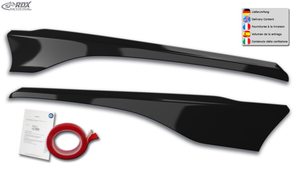 RDX Scheinwerferblenden passend für Ford Transit Custom & Tourneo Custom (2018–2023) Böser Blick Sch