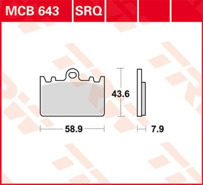 Scheibenbremsbeläge MCB643SRQ