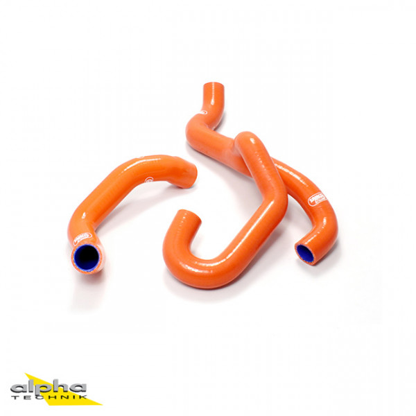 SAMCO SPORT Siliconschlauch Kit Y-Stück - Race Design orange für KTM 1050 1090 1290 S Adventure
