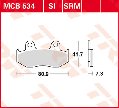 Scheibenbremsbeläge MCB534SRM