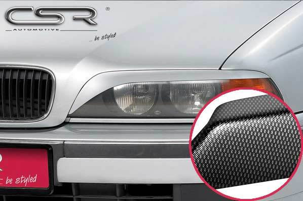 Scheinwerferblenden Carbon Look für BMW 5er E39 SB060-C Carbon Look Hochglanz
