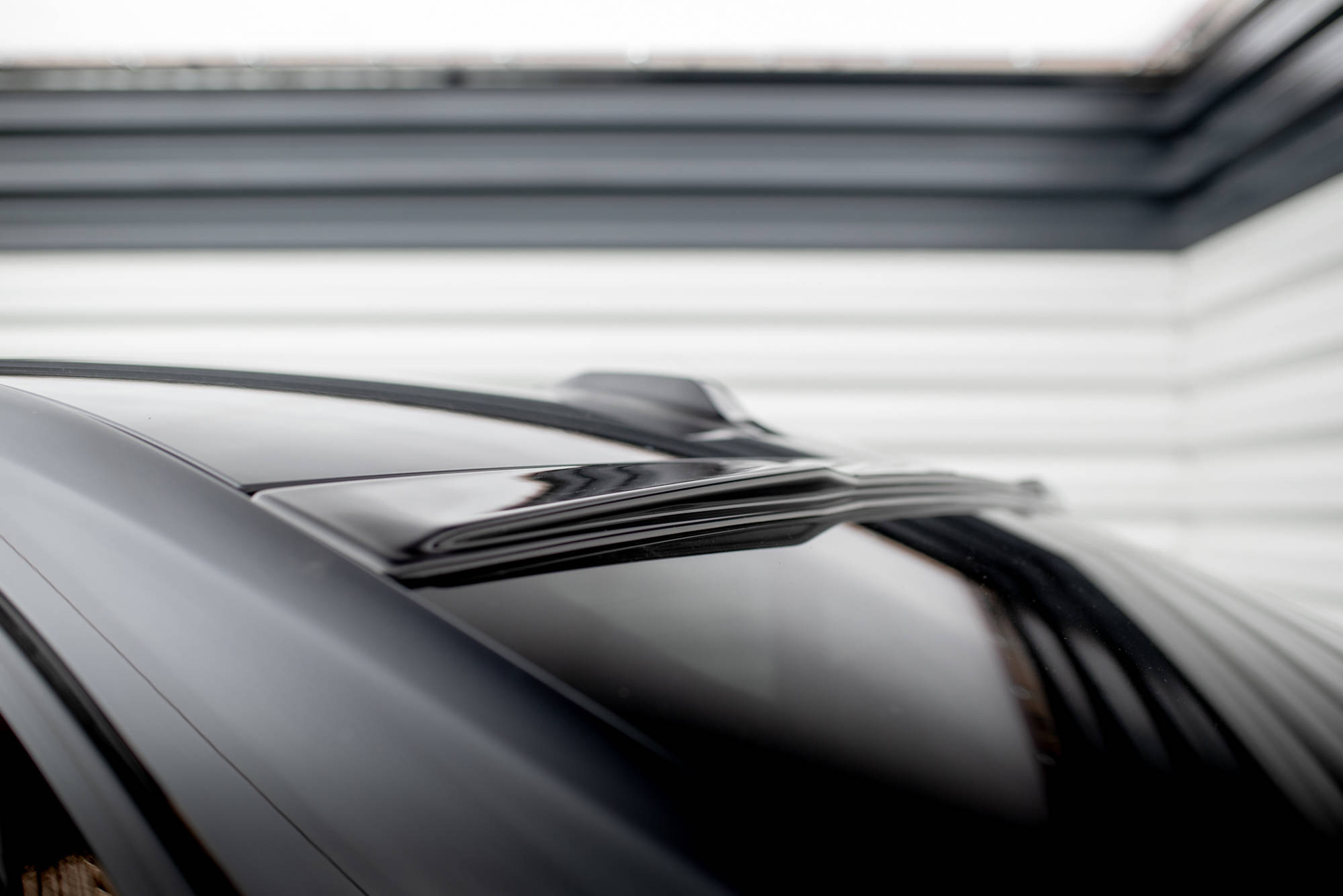 Glänzend schwarz Auto Heckscheibe Spoiler Seitenflügel verkleidung