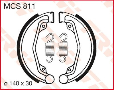 Bremsbacken MCS811