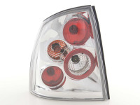 Rückleuchten Set chrom passend für Opel Astra G Coupé/Cabrio 98–03 Rückleuchten Set chrom passend für Opel Astra G Coupé/Cabrio 98–03