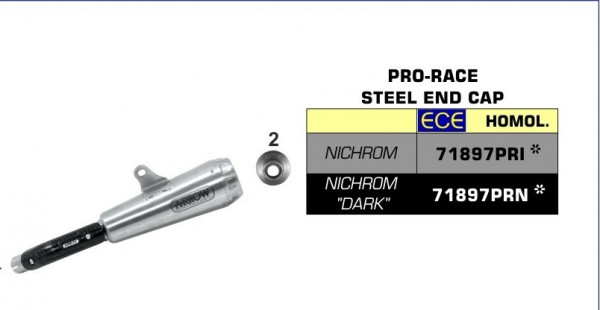 Arrow Pro Race Edelstahl Kawasaki NINJA 125 19-20, Z 125 19-20