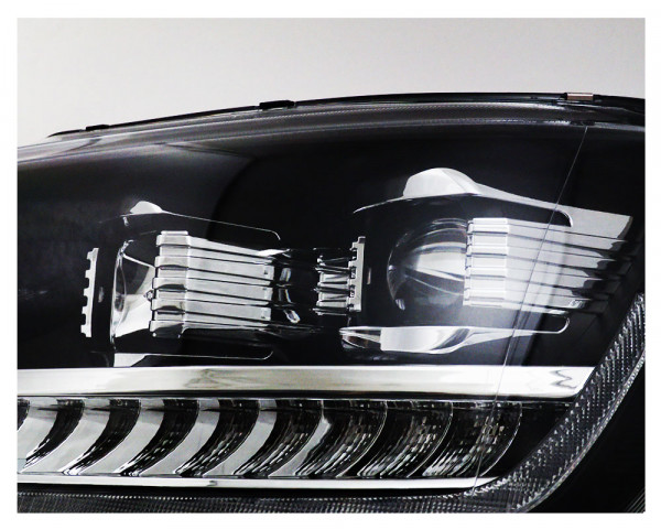LED Tagfahrlicht Scheinwerfer VW T6 2015-19 schwarz mit dynamischem Blinker
