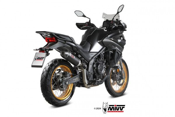 MIVV Oval Endschalldämpfer Edelstahl Schwarz passend für VOGE VALICO 900 DSX 24-