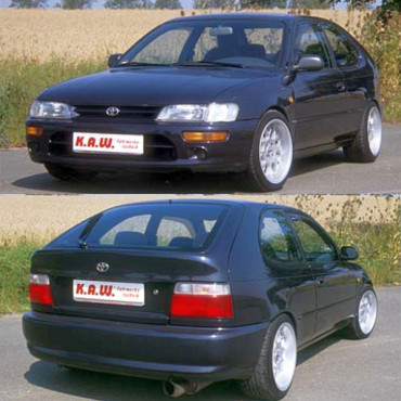 K.A.W. PlusKit Sportfahrwerk für Toyota Corolla Schrägheck E10 ab 05/1992 bis 04/1997